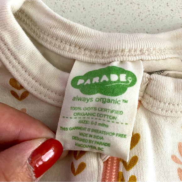 2/$20 Parade Organics Bodysuit (0-3 months) - Picture 3 of 3